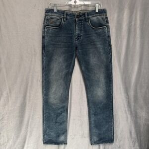 Octave Denim Jeans Mens 32 Blue Medium Wash Slim Fit Tapered Leg‎ Stretch